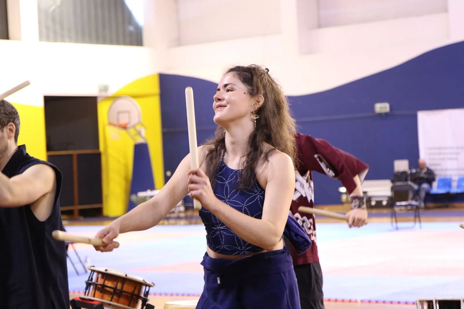 Taiko performance showing energy and expression